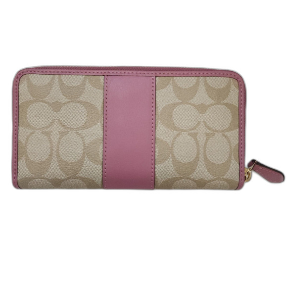 Coach Accordion Zip Wallet in Signature Canvas - Picture 2 of 9